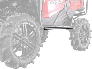 SuperATV Heavy Duty Nerf Bars for Honda Pioneer 1000-5 (2016+) - Wrinkle Black - Picture 1 of 7