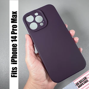 Case for iPhone 14 Pro Max - Elderberry | Liquid Silicone | Magnetic | OTOFLY - Picture 1 of 7