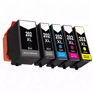 202XL Tintenpatronen kompatibel mit Epson XP-6000 XP-6005, 6100, 6105, 6001 5er Pack - Bild 1 von 6