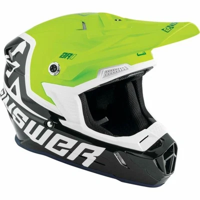 Answer Racing Midnight Hyper Acid White Helmet LARGE 444309 - Image 1 of 4