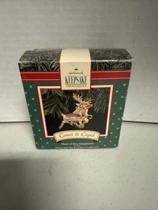 Hallmark Andenken Ornament - Weihnachtsmann Rentier - Komet und Amor - Bild 1 von 1