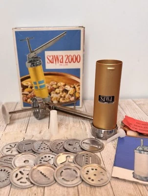Рождественское печенье SAWA 2000 Vintage COOKIE PRESS Deluxe 1960-е сделано в Швеции - Изображение 1 из 4