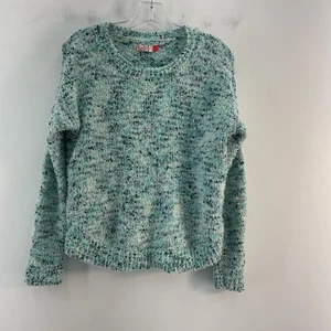 SO Girls' Youth XL Blue Shaggy Knit Pullover Sweater - Picture 1 of 6