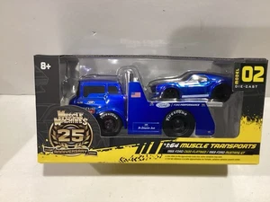 1/64 Maisto Muscle Machines 1966 Ford C600 Flatbed 1969 Ford Mustang GT - Picture 1 of 2