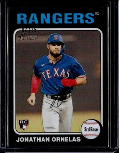 2024 Topps Heritage Chrome Black Refractors #421 Jonathan Ornelas HN /75 - NM-MT - Bild 1 von 1
