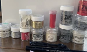 Stampin’ Up! Zing Stamping Glitter Embossingpulver Konvolut Neu & Preloved - Bild 1 von 5