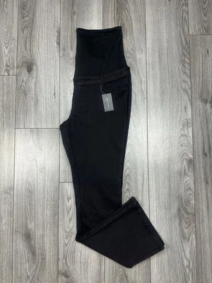 Dorothy Perkins Maternity Black Over Bump Bootcut Ellis Black Denim Jeans UK 14  - Image 1 of 4