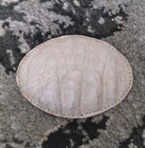 Leather Belt Buckle Mexico (Off White) Unbranded 3 1/2" X 2 1/2" - Picture 1 of 6