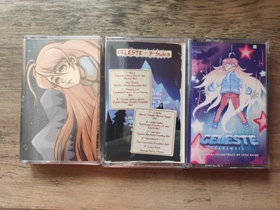 3x Celeste Video Game Soundtracks Cassette Tape: Celeste, B Sides, Farewell NEW - Bild 1 von 3