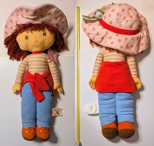STRAWBERRY SHORTCAKE 30" Peluche pupazzo vintage cuscino coccola con etichette 2003 Stuffie - Foto 1 di 3