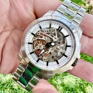 Kenneth Cole Automatic Silver Colored/Steel 45mm KC9112 Skeleton Watch - Picture 1 of 8