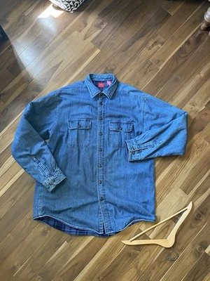 Arrow Denim Shirt Jacket – Large Tall Fits Like Large/XL – Fleece Lined - Image 1 of 4