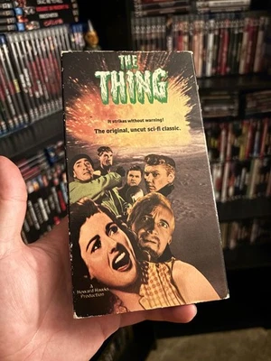 THE THING 1951 1987 VHS VIDEO TAPE ORIGINAL UNCUT SCI FI CLASSIC - Image 1 of 3