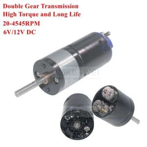25mm 6V/12V DC Doppel Getriebe Hohem Drehmoment Getriebemotor Gleichstrommotor - Bild 1 von 4