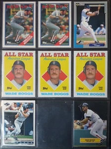 Wade Boggs 14 Card Lot Baseball Cards Boston Red Sox Tampa Bay Devil Rays - Picture 1 of 4