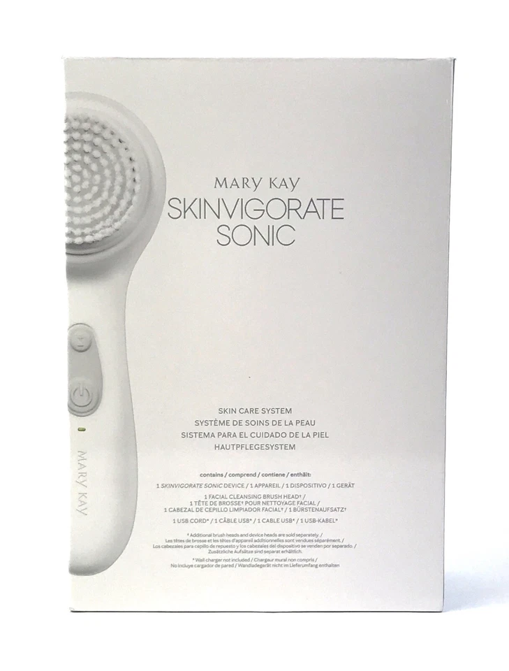 Система ухода за кожей Mary Kay SKINVIGORATE SONIC с 1 насадкой для щетки и универсальным USB-кабелем - Изображение 1 из 4