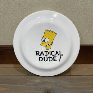 The Simpsons Bart "Radical Dude" Frisbee 1990 Bretas Plastic Inc. Outdoor Spielzeug 9 Zoll - Bild 1 von 8