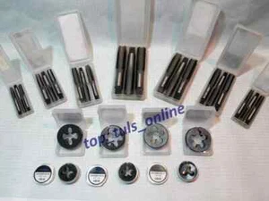TAP DIE SET BSB BSCY 26 TPI THREAD 1/4", 5/16", 3/8", 7/16", 1/2",5/8",3/4 BOXED - Picture 1 of 3