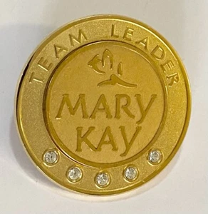 Mary Kay Cosmetics Team Leader Pin Badge Rare Vintage (D4) - Picture 1 of 2