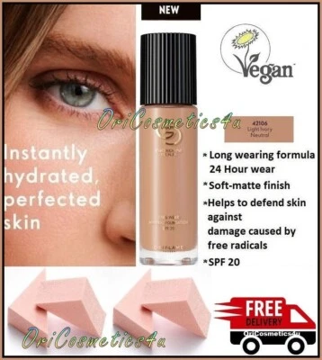 Oriflame Giordani Gold Mineral Foundation Light Ivory Neutral and Pink Wedges - Image 1 of 4