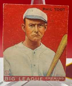 1933 Goudey #86 Phil Todt LOW GRADE Vintage Baseball Card MISCUT - Picture 1 of 2