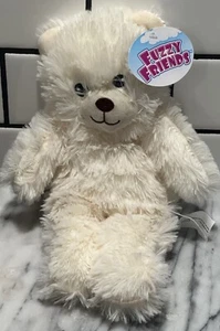 Beige Colored Teddy Bear Stuffed Animal Plush 13” Fuzzy Friends Extremely Soft - Picture 1 of 3