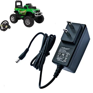 AC Adapter For Huffy 19129 12V Remote Control RC Monster Truck Green Ride-On Toy - Afbeelding 1 van 5
