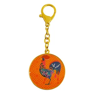 Feng Shui Rabbit Peach Blossom Good Rapport Love Friendship Amulet Keychain - Picture 1 of 5