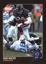 1992 Collector's Edge Football Card #188 Brad Muster