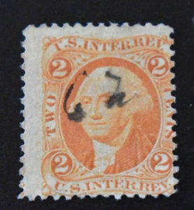 1864 US Internal Revenue Stamp - Scott # R15 - Used/NG/VG - Picture 1 of 2