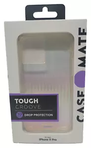 Case-Mate Tough Groove Case for iPhone 11 Pro 5.8" 2019, Clear Iridescent - Picture 1 of 2