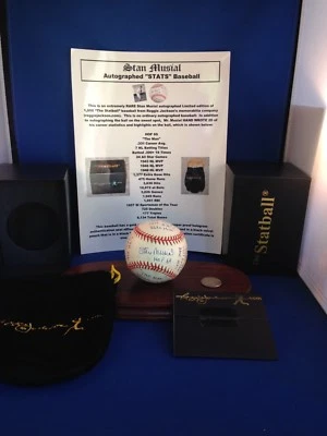 Stan Musial Autographed 20 “STATS” Baseball, Statball #5 0792/1000 - Image 1 of 4