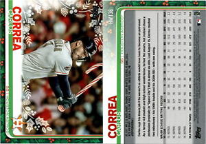 Carlos Correa 2019 Topps Holiday Baseball Card HW136  Houston Astros