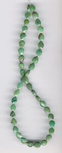 FACETED CLOUD MOUNTAIN TURQUOISE 6-7x8-9MM TEARDROP SHAPE BEADS - 15.75" - 797E