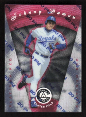 1997 Pinnacle Totally Certified Platinum Red #104 Johnny Damon Royals /3999 - Image 1 of 2