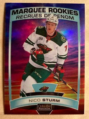 2019-20 O-Pee-Chee OPC Platinum Sunset Rookie RC Nico Sturm #163 - Image 1 of 2