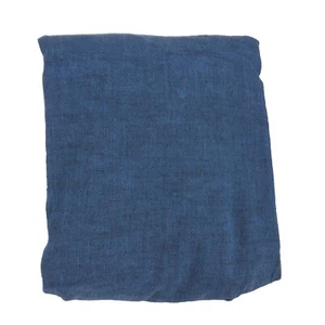 POTTERY BARN Emery Leinen Faltenvorhang 50x96" Midnight Denim - keine Haken - Bild 1 von 5