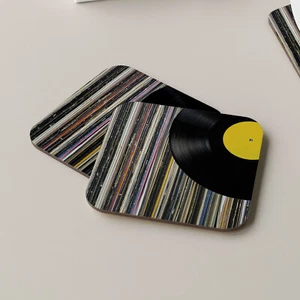 Vinyl Record Coaster Drinks Mats Tea Coffee Coasters Xmas Gift Music Producer - Picture 1 of 1