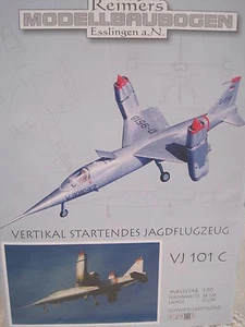 VJ 101 C Jagdflugzeug Flugzeug Kartonbausatz NEU Bastelbogen - Bild 1 von 1