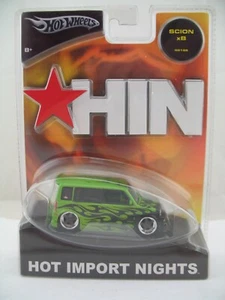 Hot Wheels HIN Model G8198: Scion xB, Green w/ Black Flames - Picture 1 of 8