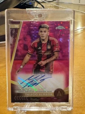 2024 Topps Chrome MLS Encased auto Thiago Almada 17/25 CA-TA - Image 1 of 2