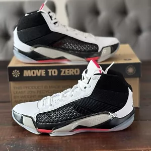 Air Jordan XXXVIII 38 Fundamentals Basketball Shoes White Black Sz 12 DZ3356-106 - Picture 1 of 9