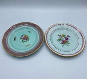 Calyx Ware Adams England Bread Plates Laurel Porcelain Ironstone Lowestoft 6" - Picture 1 of 9