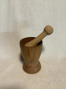 Vintage  Wood Mortar and Pestal - Picture 1 of 16