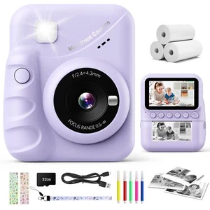 Appareil Photo Instantané Enfant 30 Pouces Écran HD 48MP Appareil Photo Enfan... - Zdjęcie 1 z 7