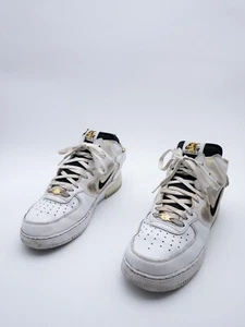 Nike Air Force 1 Mid Hombre Ocio Zapatilla Deportiva Blanco Talla 44,5 Eu Tipo - Imagen 1 de 3