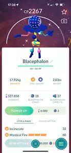 Pokémon Go | Shiny Blacephalon | Mini P T C 80K Stardust - Picture 1 of 1