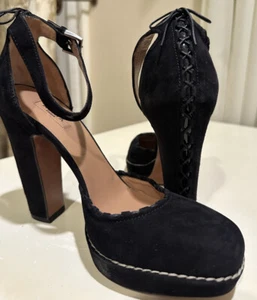 Alaia Paris Schwarz Wildleder Plateau High Heels Gr. 37EU - Bild 1 von 18