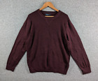 NAUTICA Yachting Men's Burgundy Red Knit Crewneck Casual Jumper Sweater - L