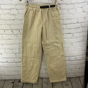 Lands End Khaki Pants Womens Sz 14 Beige Belted Waist - Picture 1 of 10